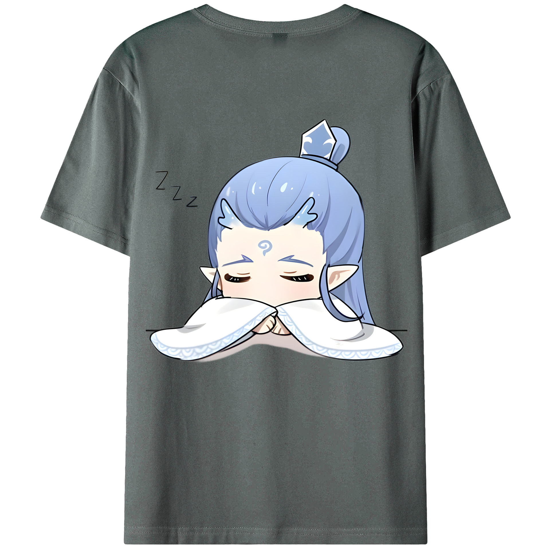 （画像用） Ne Zha 2 ナタ 魔童の大暴れ 綿100％ メンズ半袖Tシャツ（バックプリント） 通気性